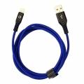 USB кабель EnergEA Alutough для iPhone/iPad 8 pin Lightning MFI, Blue 1.5 метра (CBL-AT-BLU150)