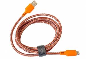 Купить USB кабель EnergEA Nylotough для iPhone/iPad 8 pin Lightning MFI, Orange 1.5 метра (CBL-NT-ORG150)