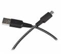 USB кабель EnergEA Nylotough Micro-Usb, Black 1.5 метра (CBL-NTAM-150)