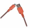 USB кабель EnergEA Nylotough Micro-Usb, Red 1.5 метра (CBL-NTAM-RED150)