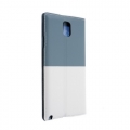 Чехол книжка Momax Smart Coat Case для Samsung Galaxy Note 3 с окошком и подставкой (Blue/White)