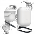 Водонепроницаемый чехол Elago для AirPods из силикона с карабином Waterproof hang case White (EAPWF-WH)