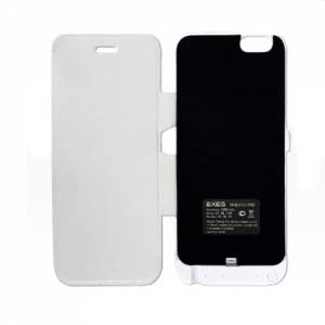 Купить чехол-аккумулятор с флипом EXEQ для iPhone 6, 3300 мАч, белый (iF08)