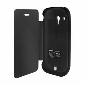 Купить чехол-аккумулятор с флипом EXEQ для Samsung Galaxy S3 mini, 1900 мАч, черный (SF02)