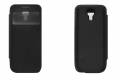 Чехол-аккумулятор с флипом EXEQ для Samsung Galaxy S4 mini, 2200 мАч, черный (SF04)