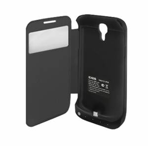 Купить чехол-аккумулятор с флипом EXEQ для Samsung Galaxy S4 mini, 2200 мАч, черный (SF04)