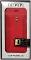Кожаный чехол книжка для iPhone 6 / 6S Ferrari F12 Booktype Red (FEF12FLBKP6RE)