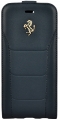 Кожаный чехол с флипом для iPhone 7 / 8 Ferrari 488 (Gold) Flip Leather, Black (FESEGFLP7BK)