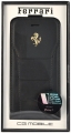 Кожаный чехол с флипом для iPhone 7 / 8 Ferrari 488 (Gold) Flip Leather, Black (FESEGFLP7BK)