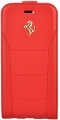 Кожаный чехол с флипом для iPhone 7 / 8 Ferrari 488 (Gold) Flip Leather, Red (FESEGFLP7RE)