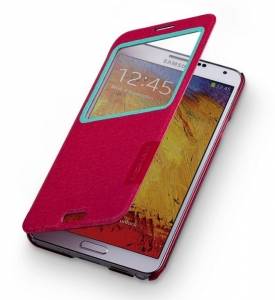 Купить чехол книжка Momax Flip View Case для Galaxy Note 3 красный в интернет магазине