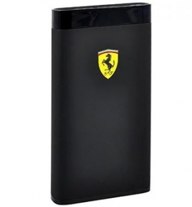 Купить Внешний аккумулятор Ferrari 12000 mAh 2 USB+LED, Black (FEPBI812BK)
