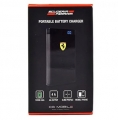 Внешний аккумулятор Ferrari 12000 mAh 2 USB+LED, Black (FEPBI812BK)