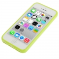 Чехол накладка Dot TPU Case для iPhone 5C (зеленый с белым)