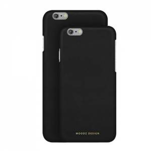 Купить нубуковый чехол накладку для iPhone 6/6S Moodz Nubuck Hard Notte (black), MZ655725