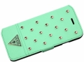 Кожаный чехол книжка Guess для iPhone 6 / 6S TESSI Booktype Light green (GUFLBKP6STG)