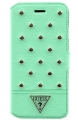 Кожаный чехол книжка Guess для iPhone 6 / 6S TESSI Booktype Light green (GUFLBKP6STG)