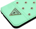 Кожаный чехол книжка Guess для iPhone 6 / 6S TESSI Booktype Light green (GUFLBKP6STG)