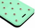 Кожаный чехол книжка Guess для iPhone 6 / 6S TESSI Booktype Light green (GUFLBKP6STG)