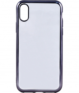 Купить гелевый прозрачный чехол HANDY Shine (electroplated) для iPhone X, Black (HD-IP8-SHNBLK)