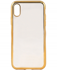 Купить гелевый прозрачный чехол HANDY Shine (electroplated) для iPhone X, Gold (HD-IP8-SHNGLD)