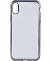 Гелевый прозрачный чехол HANDY Shine (electroplated) для iPhone X, Grey (HD-IP8-SHNGRY)