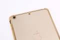 Силиконовый чехол TPU Case для iPad mini 2/3 прозрачный с рамкой, Gold