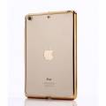 Силиконовый чехол TPU Case для iPad mini 2/3 прозрачный с рамкой, Gold