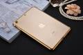 Силиконовый чехол TPU Case для iPad mini 2/3 прозрачный с рамкой, Gold