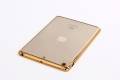 Силиконовый чехол TPU Case для iPad mini 2/3 прозрачный с рамкой, Gold