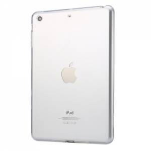 Купить силиконовый чехол TPU Case для iPad mini 2/3 прозрачный с рамкой, Silver