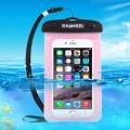 Универсальный водозащитный чехол HAWEEL для iPhone X / 8 / 8 Plus / 8+ / 7 / 6S / 6S Plus / SE / 5S / 5 / Samsung Galaxy, Huawei, Xiaomi, LG, HTC и др. с ремешком на руку (розовый)