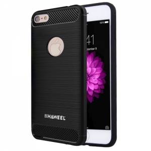 Купить гелевый чехол HAWEEL для iPhone 6/6S с карбоновыми вставками и усиленным корпусом (Black)