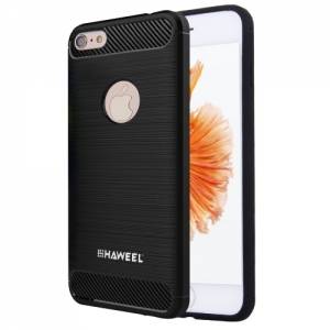Купить гелевый чехол HAWEEL для iPhone 6 Plus / 6S Plus / 6+ с карбоновыми вставками и усиленным корпусом (Black)