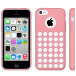 Купить чехол накладка Hollow Dot TPU Case для iPhone 5C (розовый) в интернет магазине