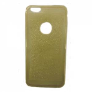 Купить силиконовый TPU чехол для iPhone 6 с блестками золотой