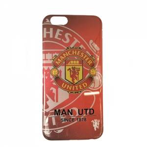 Купить гелевый чехол накладка FC Manchester United для iPhone 6 Football Club символика Манчестер