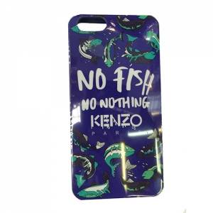 Купить гелевый чехол накладка Kenzo Parish для Apple iPhone 6 Plus / 6+ "Рыбы" синяя