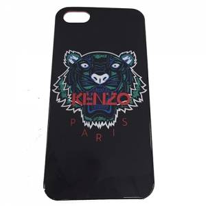 Купить гелевый чехол накладка Kenzo для iPhone 5S / 5 фирменный тигр (черный)