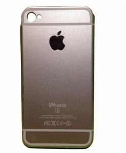 Купить пластиковый чехол накладку для iPhone 4/4S имитация под iPhone 6S (Silver)
