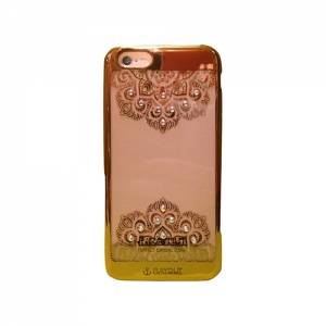 Купить гелевый чехол со стразами для iPhone 6 / 6S RayOut Monsoon Gold с узором