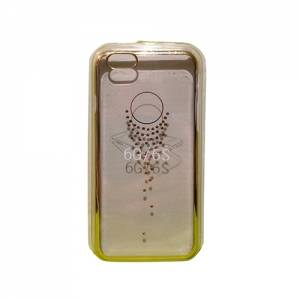 Купить прозрачный гелевый чехол со стразами для iPhone 6 / 6S Starfall Gold "Комета"