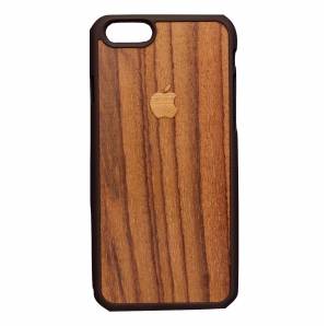 Купить деревянный чехол JustWood для iPhone 7 (тёмное дерево), с логотипом Apple