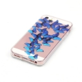 Прозрачный гелевый чехол для iPhone SE/5S/5 с бабочками