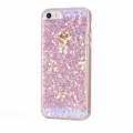 Мерцающий гелевый чехол с блестками для iPhone SE / 5 / 5S Glitter Powder (Pink) 