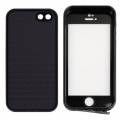 Водозащитный силиконовый чехол для iPhone 5 / 5S / SE из двух частей (Black)