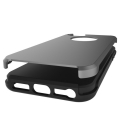 Противоударный защитный чехол для iPhone SE / 5 / 5S Simple Brushed PC+TPU (Grey)