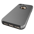 Противоударный защитный чехол для iPhone SE / 5 / 5S Simple Brushed PC+TPU (Grey)