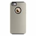 Противоударный защитный чехол для iPhone SE / 5 / 5S Simple Brushed PC+TPU (Gold)