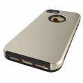 Противоударный защитный чехол для iPhone SE / 5 / 5S Simple Brushed PC+TPU (Gold)